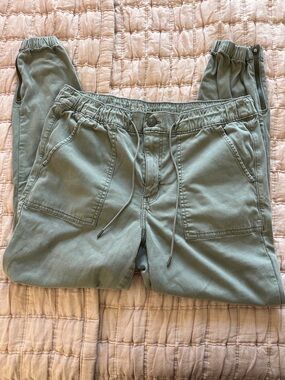 American Eagle Outfitters Olive Green Super Stretch Joggers
